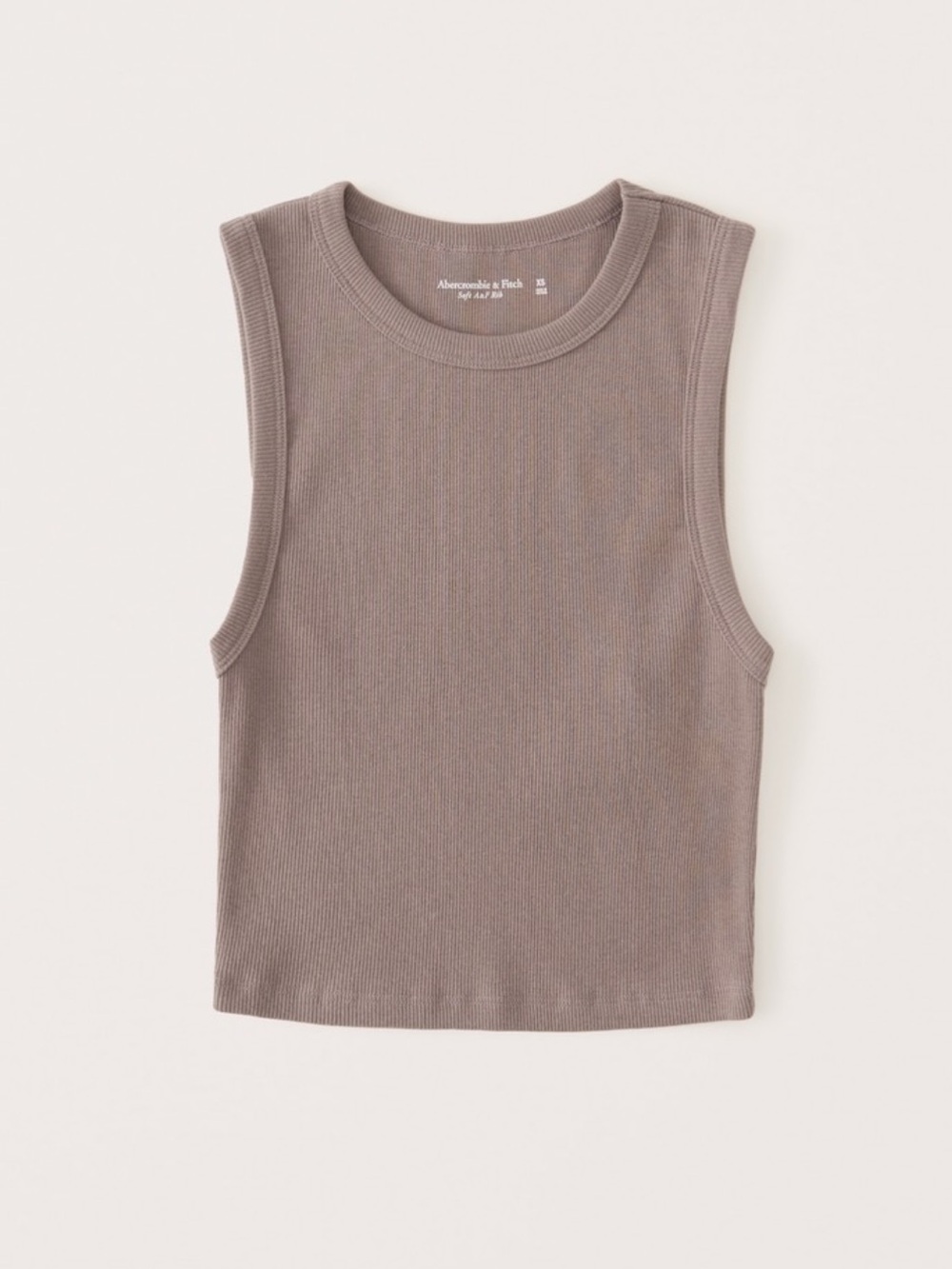 π₯₯ Abercrombie Cropped Crew Essential Tank in Brown π₯₯ - Picture 1 of 7